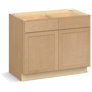 RELIABILT Parkstone II Base Cabinet, Wheat Stained, 42" W, 2 Doors 2 Drawers, Fully Assembled - 641096 | Lowe's Pro Supply
